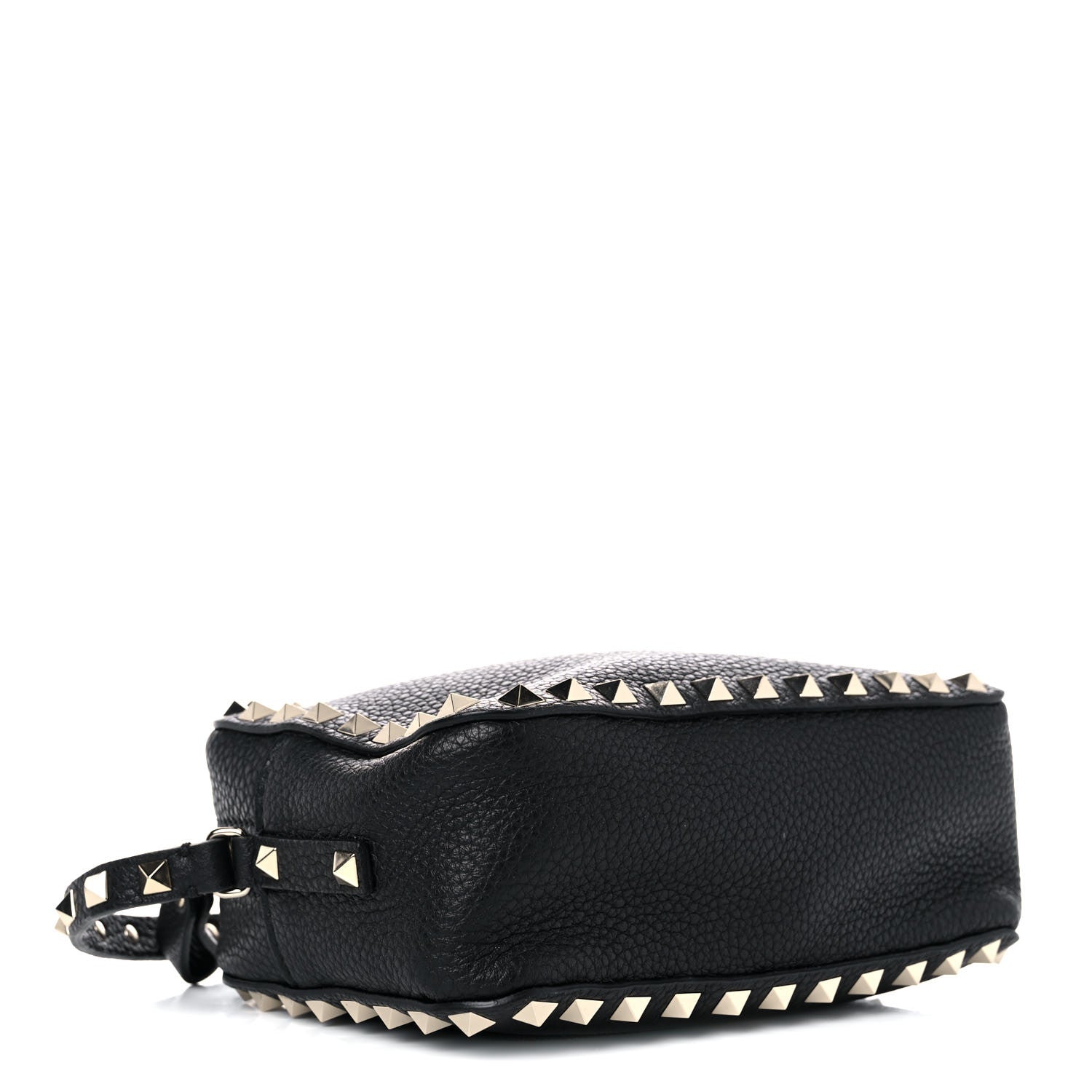 Valentino Garavani Pebbled Calfskin Rockstud Camera Crossbody Bag Black 5 of 8
