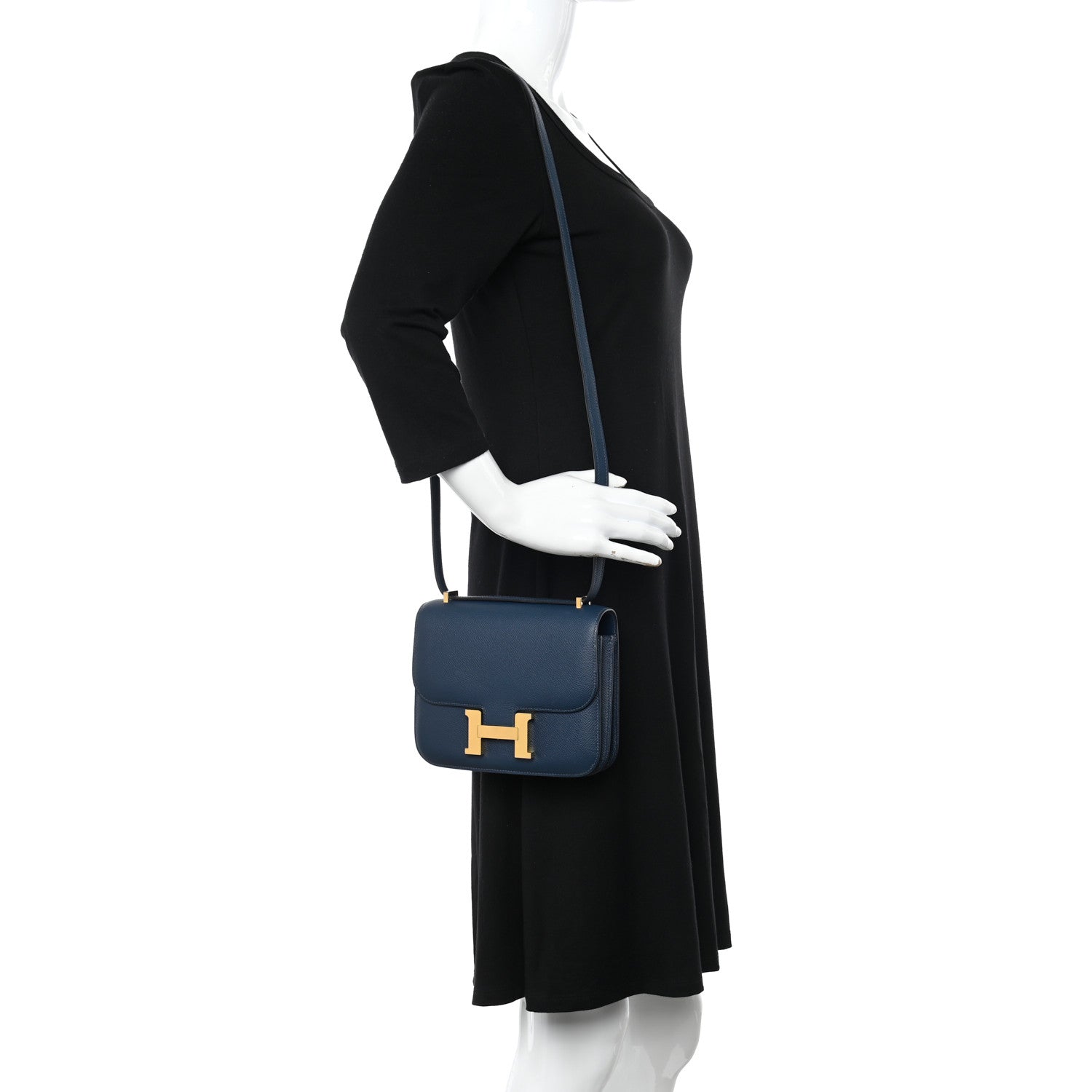 Hermes Epsom Constance 18 Deep Bleu 2 of 13