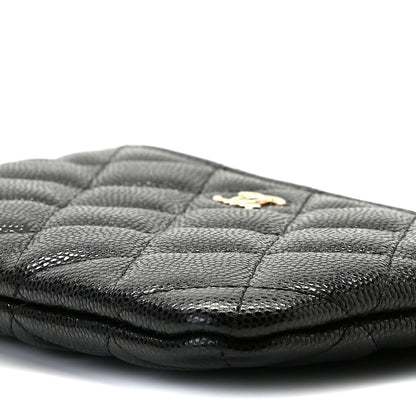 Chanel Caviar Quilted Small Cosmetic Case Black 9 of 10