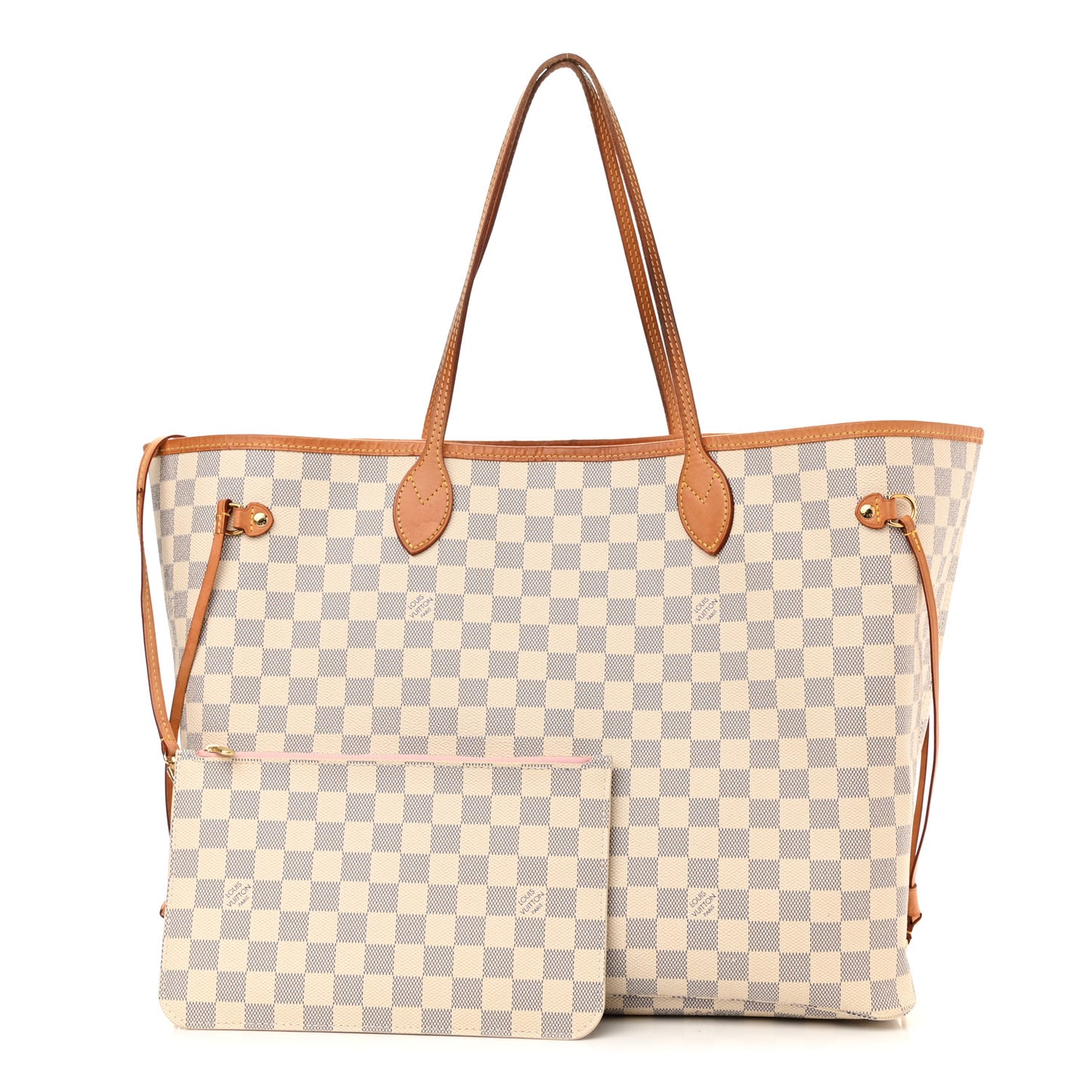 Damier Azur Neo Neverfull GM Rose Ballerine