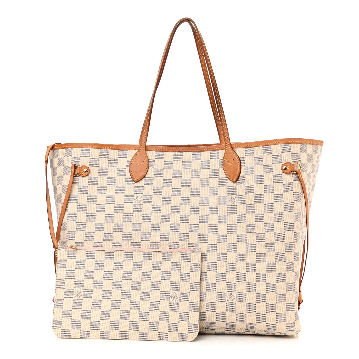 Louis Vuitton Damier Azur Neo Neverfull GM Rose Ballerine 1 of 11