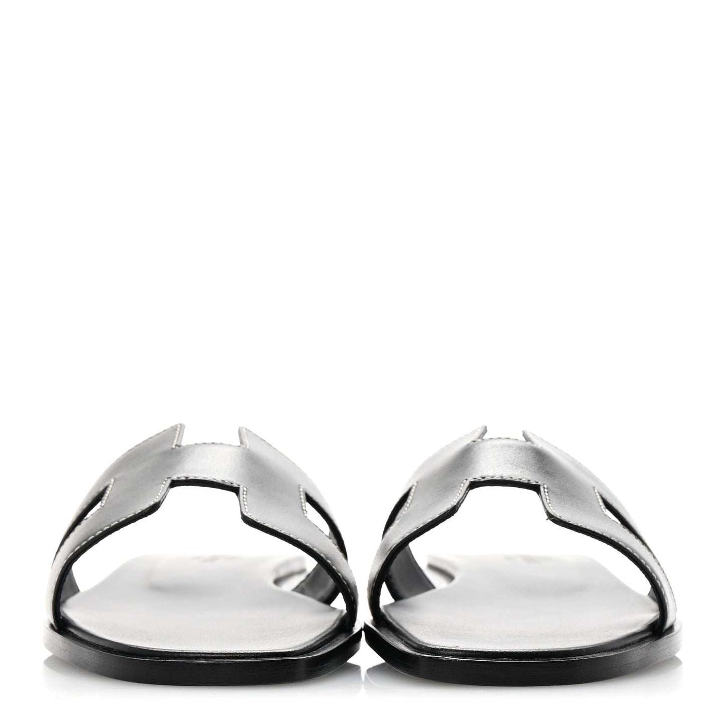 Box Calfskin Oran Sandals 37.5 Black