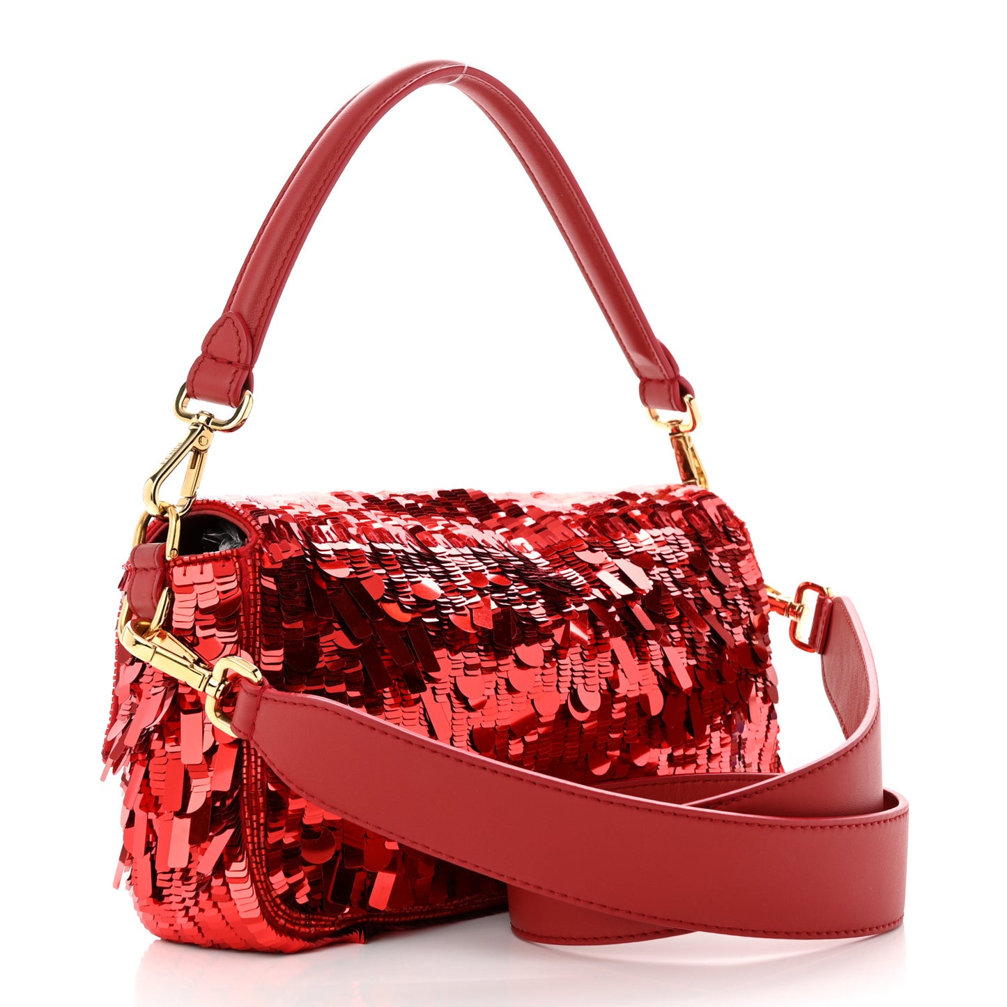 Sequin Paillettes Vitello Grace Sex and the City Baguette Mattone