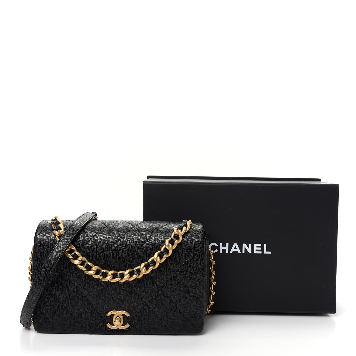 Chanel Caviar Quilted Medium Fashion Therapy Flap Bag Black 10 of 10