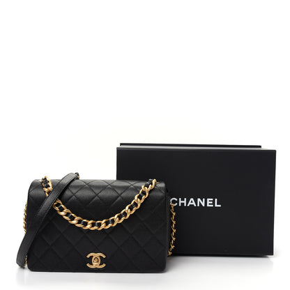 Chanel Caviar Quilted Medium Fashion Therapy Flap Bag Black 10 of 10