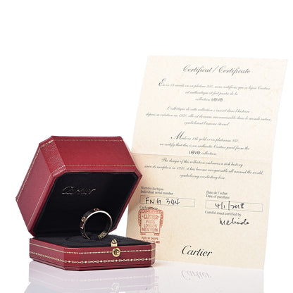 Cartier 18K Yellow Gold 5.5mm LOVE Band Ring 68 12.25 5 of 5
