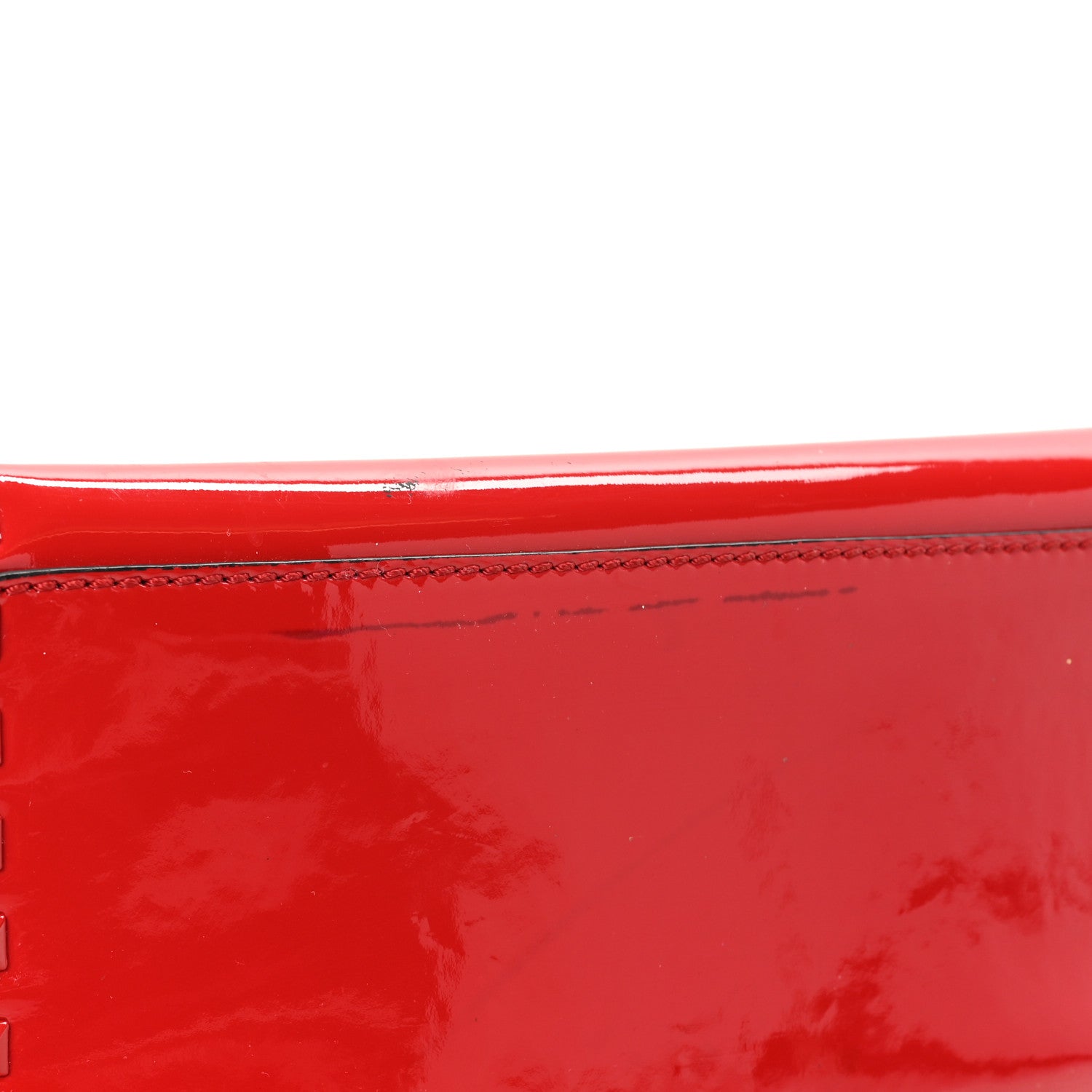 Valentino Garavani Patent Monochrome Rockstud Double Handle Tote Rosso Valentino 13 of 13