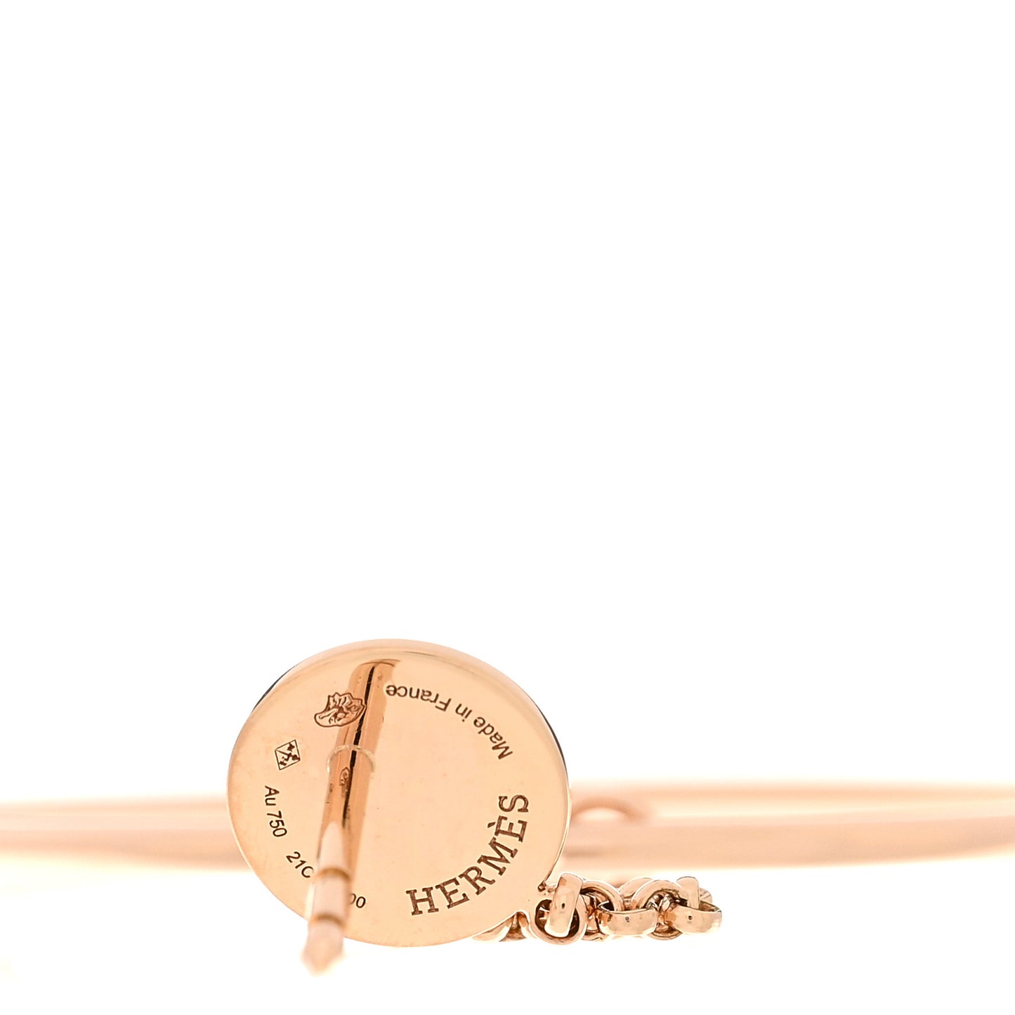 18K Rose Gold Diamond Ex-Libris Earrings