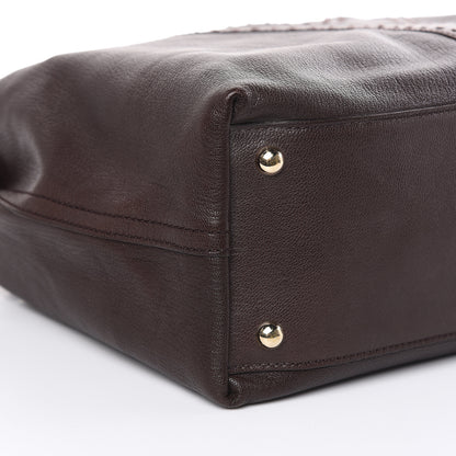Saint Laurent Calfskin Reversible Double Sac Y Tote Gold Brown 9 of 18