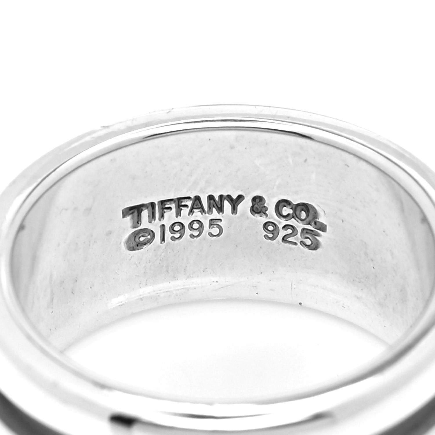 Tiffany Sterling Silver Atlas Groove Band Ring 49 5 4 of 4