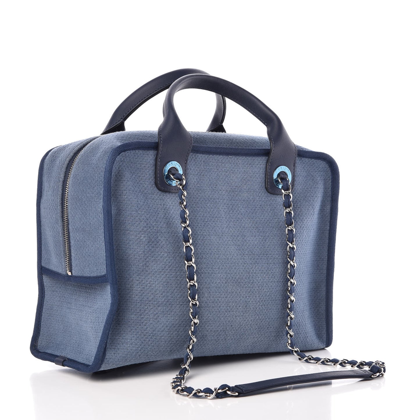 Denim Deauville Bowling Bag Blue