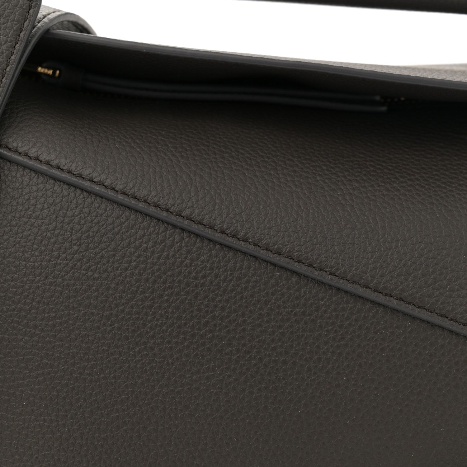 Loewe Soft Grained Calfskin Small Puzzle Edge Bag Dark Grey 8 of 10