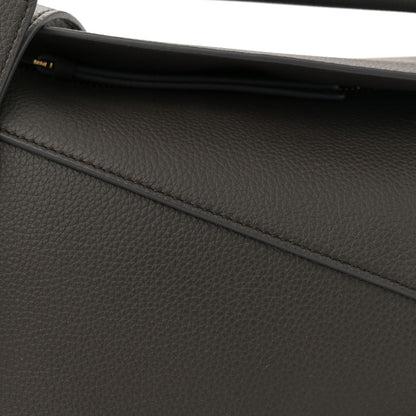 Loewe Soft Grained Calfskin Small Puzzle Edge Bag Dark Grey 8 of 10