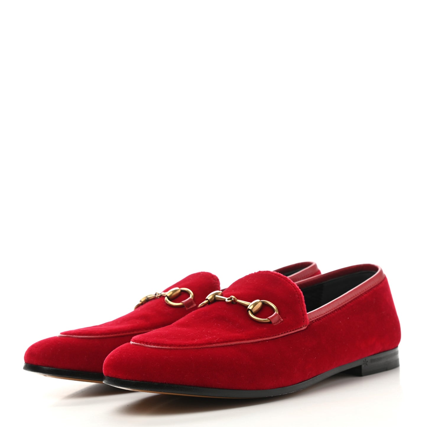 Velvet Horsebit Womens Jordaan Loafers 35.5 Hibiscus Red