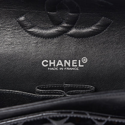 Chanel Patent Quilted Medium Double Flap Black 6 of 17