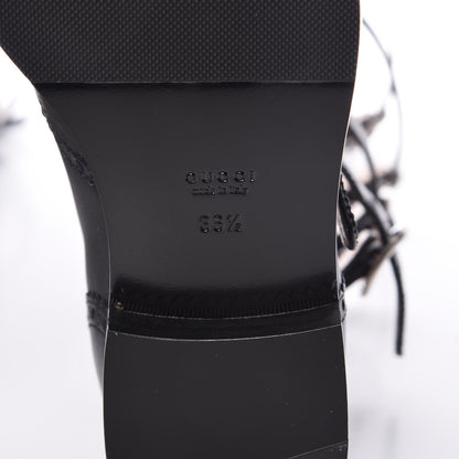 Gucci Calfskin Queercore Brogue Knee High Boots 36.5 Black 6 of 9