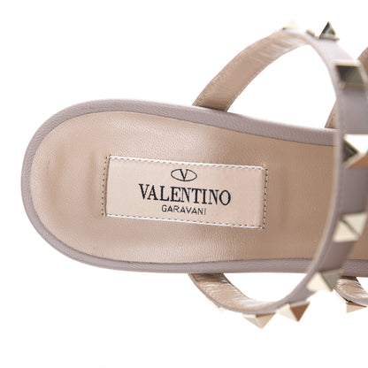Valentino Garavani Calfskin Rockstud 90mm Cage Mules 39.5 Rosso Valentino Poudre 9 of 11