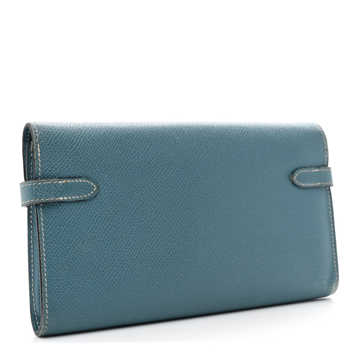 Epsom Kelly Longue Wallet Blue Jean