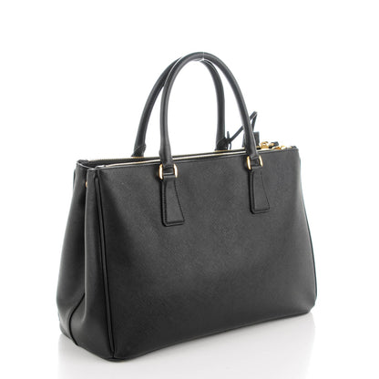 Prada Saffiano Medium Galleria Double Zip Tote Black 3 of 8