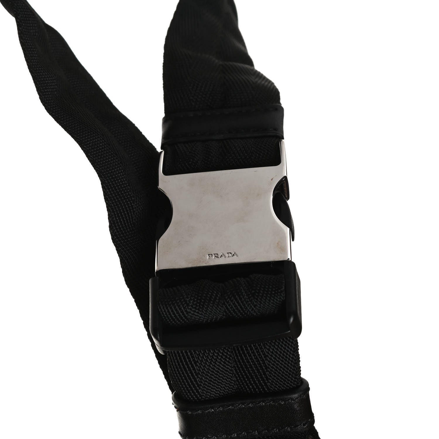 Prada Tessuto Nylon Belt Bag Black 11 of 14