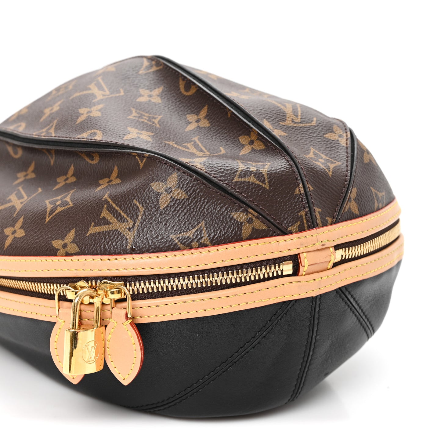 Monogram Braided Egg Bag Black