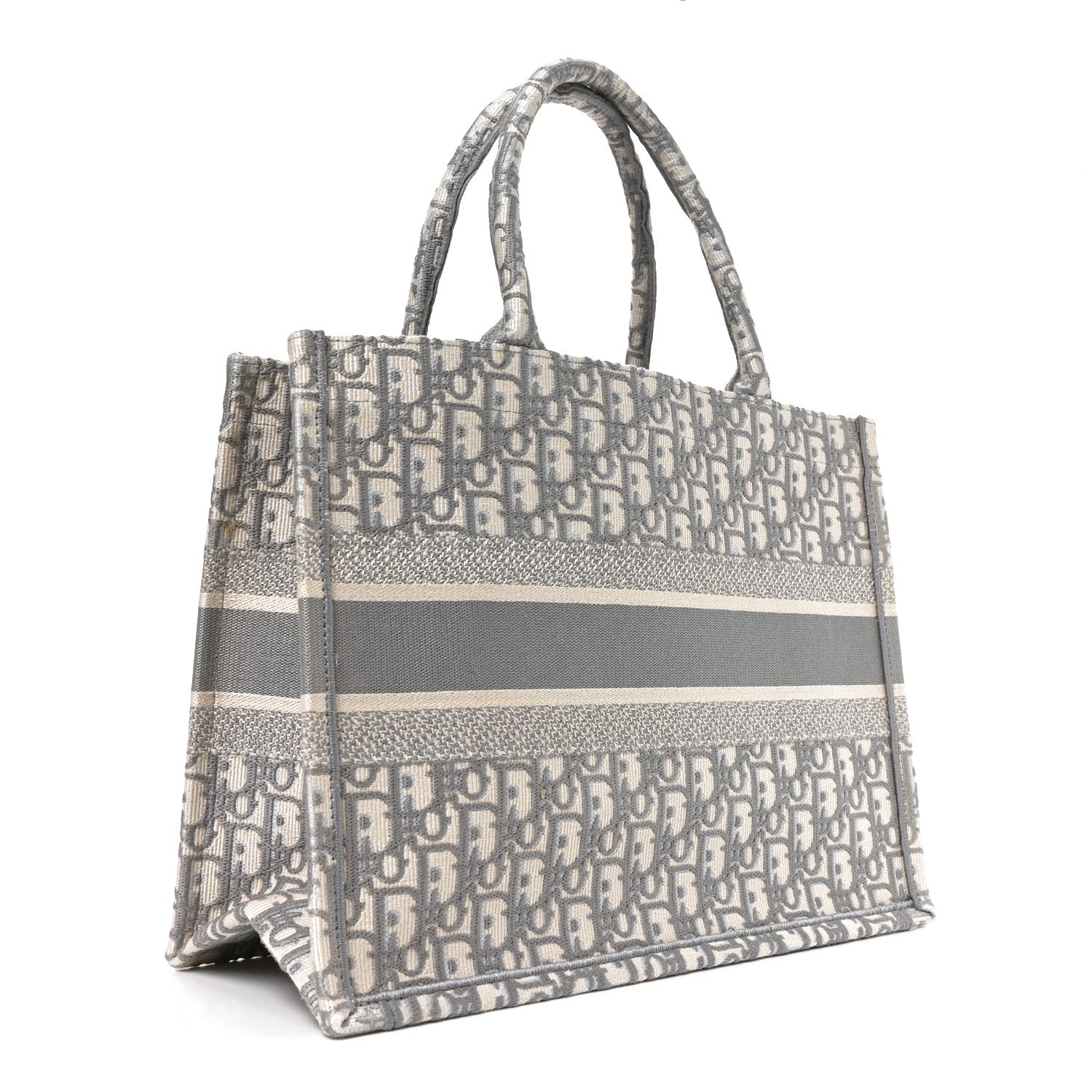 Christian Dior Oblique Medium Book Tote Grey 2 of 9