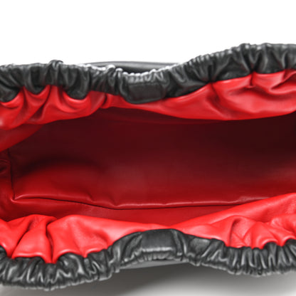 Mansur Gavriel Lambskin Cloud Clutch Black Flamma 5 of 6