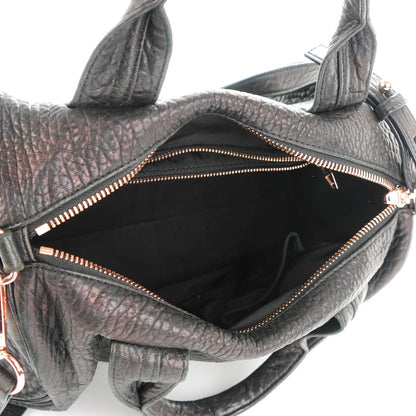 Alexander Wang Pebbled Lambskin Rocco Black Rose Gold Hardware 5 of 7