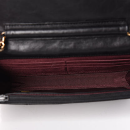 Chanel Aged Calfskin Quilted Reissue Wallet On Chain WOC Black 5 of 12