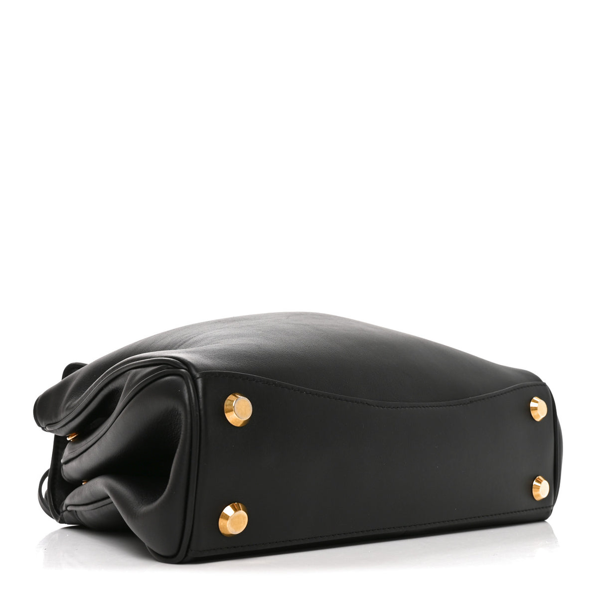 Balenciaga Natural Smooth Calfskin Medium Rodeo Top Handle Handbag Black 4 of 10