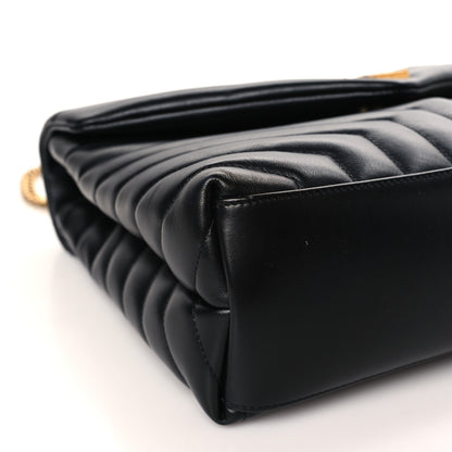 Saint Laurent Calfskin Y Quilted Monogram Medium Loulou Chain Satchel Black 8 of 10