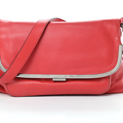 Dolce & Gabbana Calfskin Miss Sleek Shoulder Bag Red 9 of 18