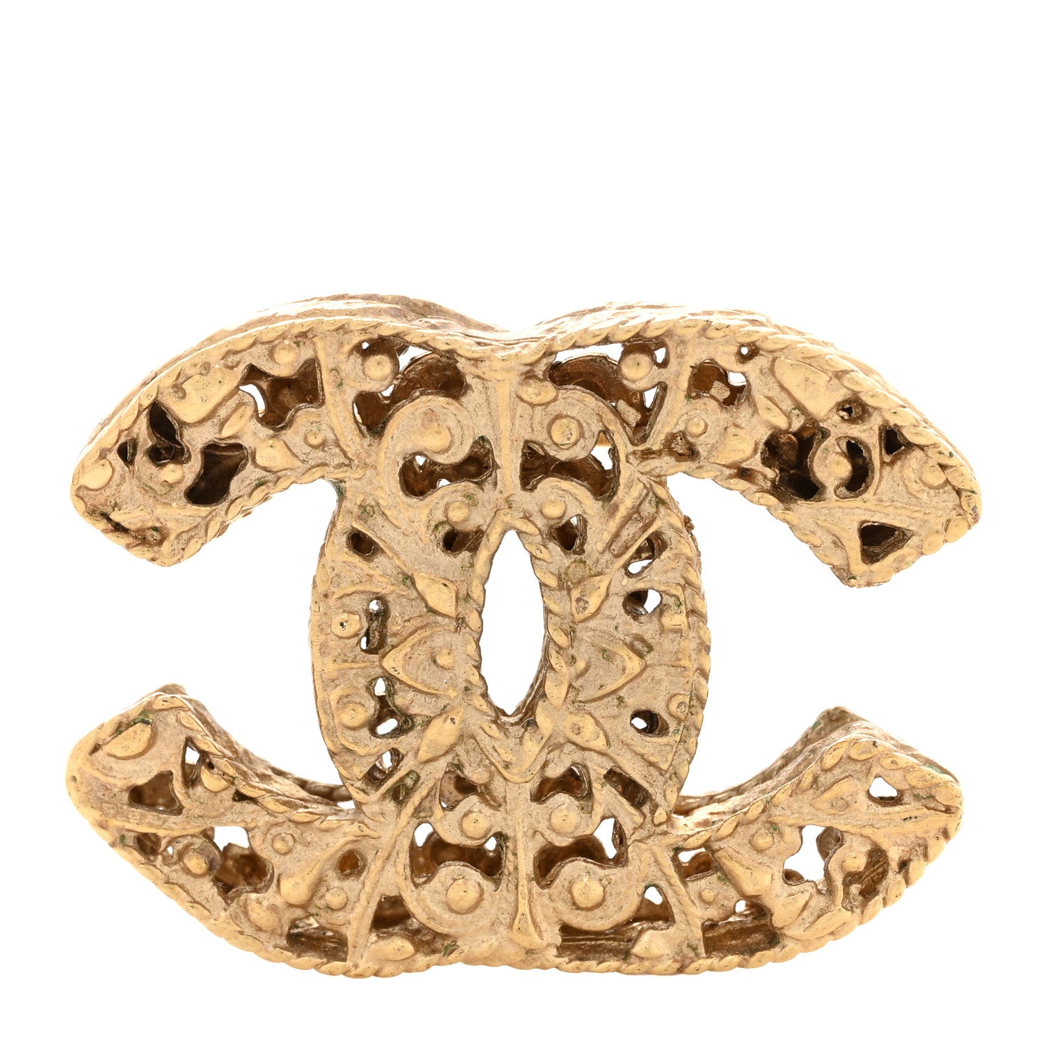 Chanel Chain CC Brooch Gold 1 of 5