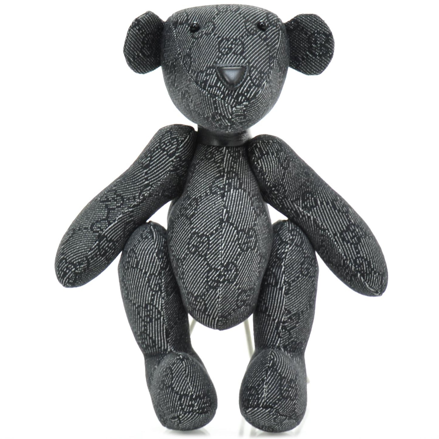 Monogram Stuffed Teddy Bear Navy Blue
