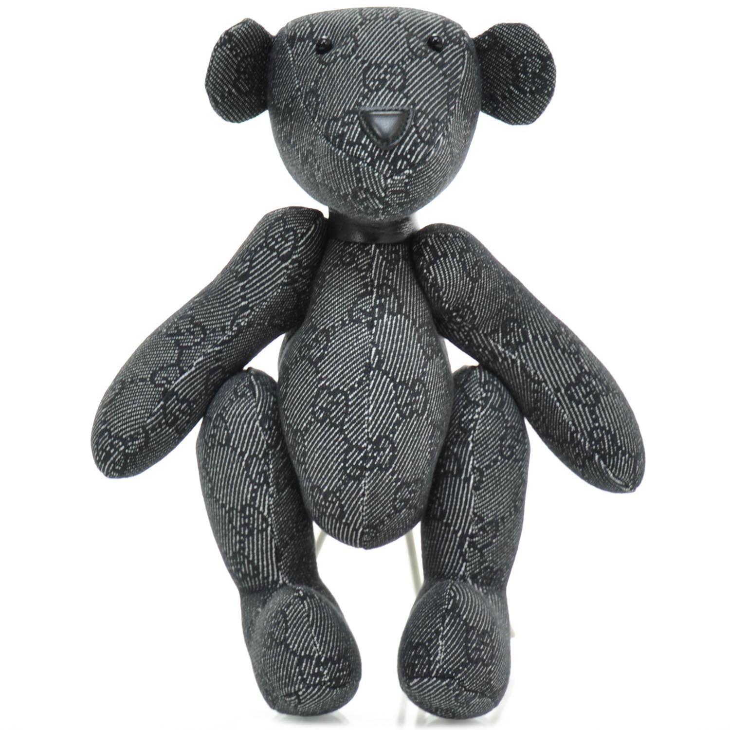 Gucci Monogram Stuffed Teddy Bear Navy Blue 2 of 5