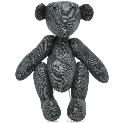 Gucci Monogram Stuffed Teddy Bear Navy Blue 2 of 5