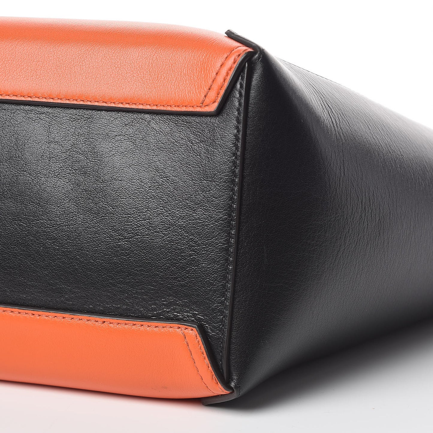 Smooth Calfskin Camden Bright Orange Black