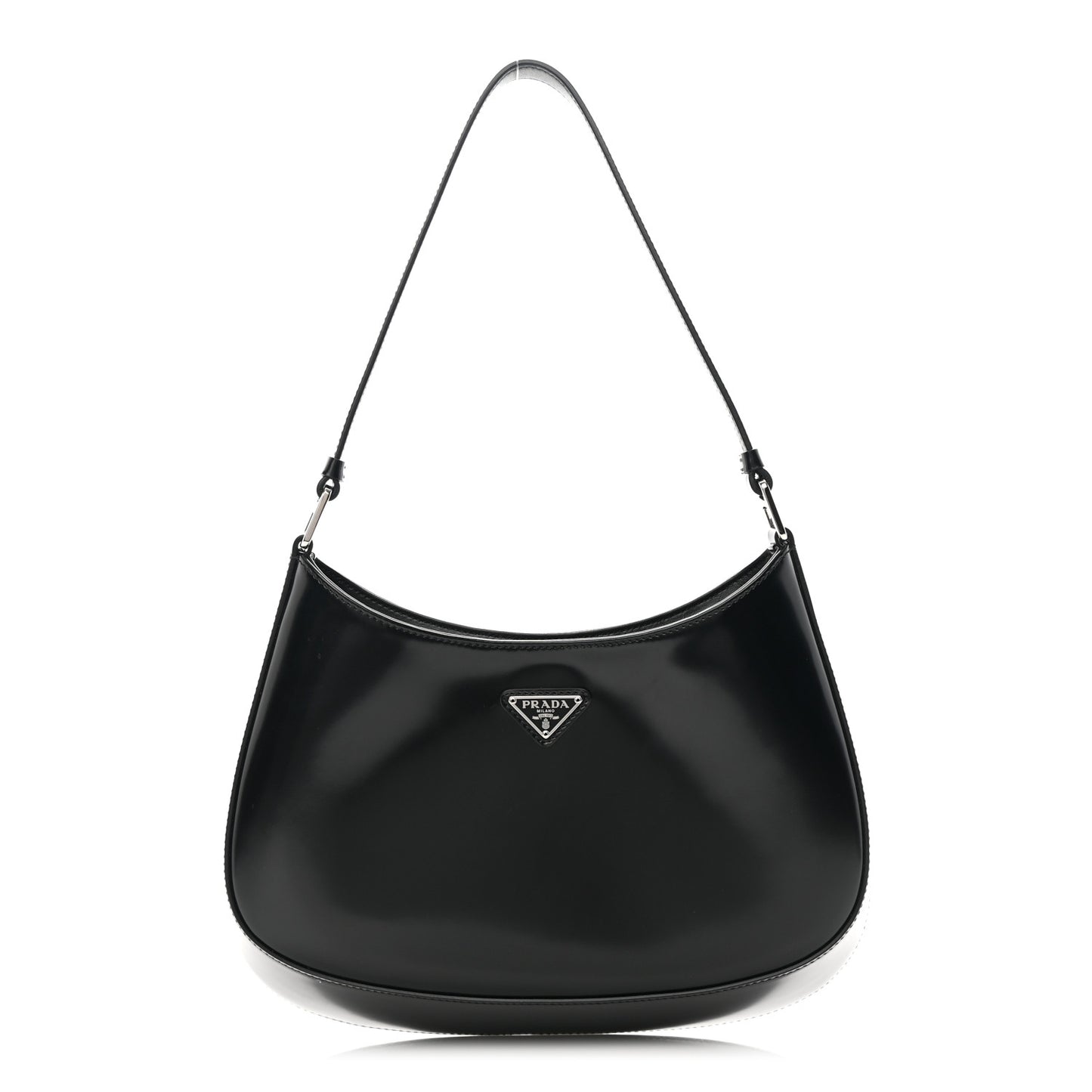 Spazzolato Cleo Shoulder Bag Black