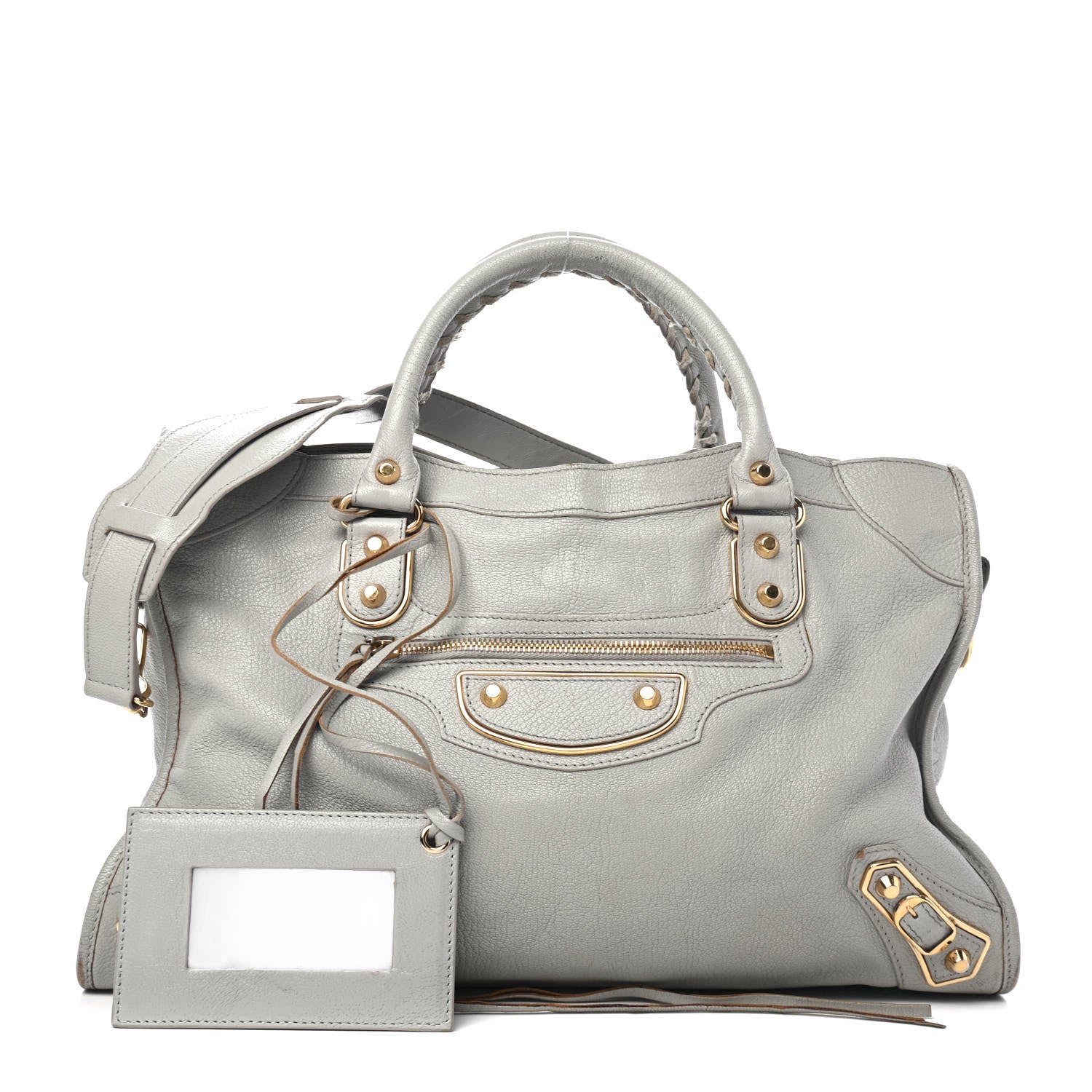 Balenciaga Chevre Gold Metallic Edge Hardware City Gris Glace 1 of 5