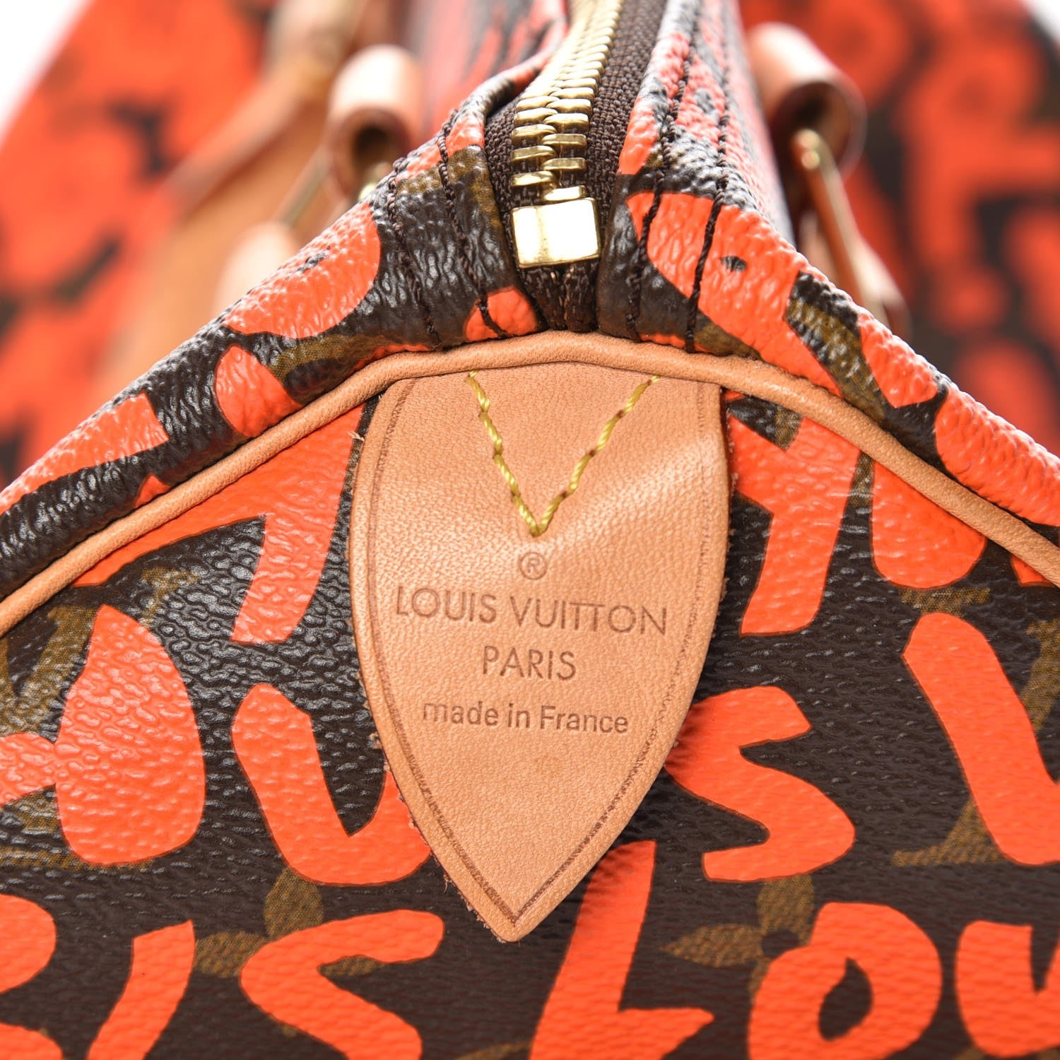 Louis Vuitton Monogram Graffiti Speedy 30 Orange 5 of 7