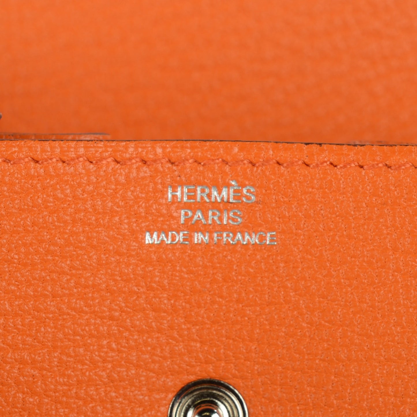 Chevre Mysore Le 24 Coin Purse Orange