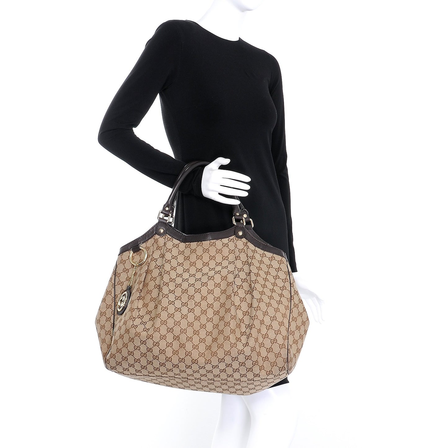 Monogram Large Sukey Tote Dark Brown