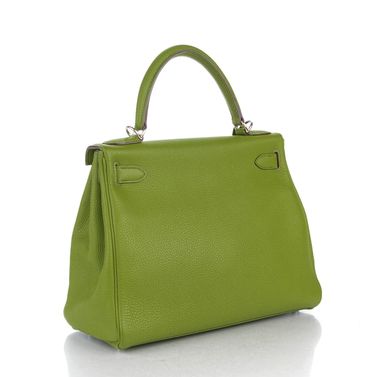 Hermes Taurillon Clemence Kelly Retourne 28 Vert Anis 3 of 27