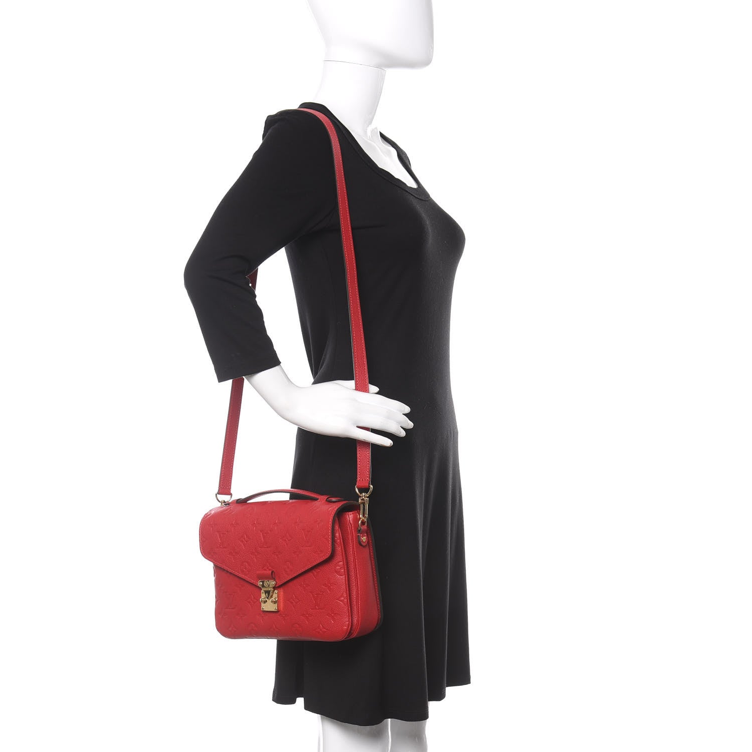 Louis Vuitton Empreinte Pochette Metis Scarlet 3 of 11