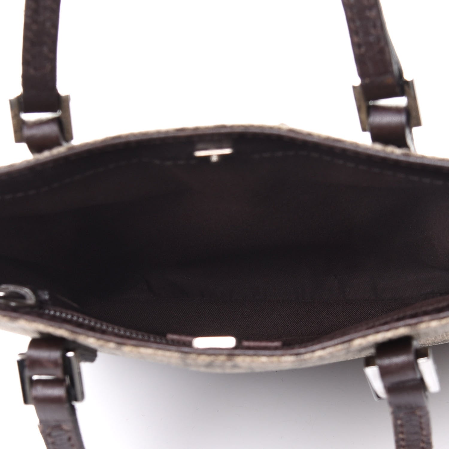 Gucci GG Supreme Monogram Mini Vertical Tote Dark Brown 4 of 4