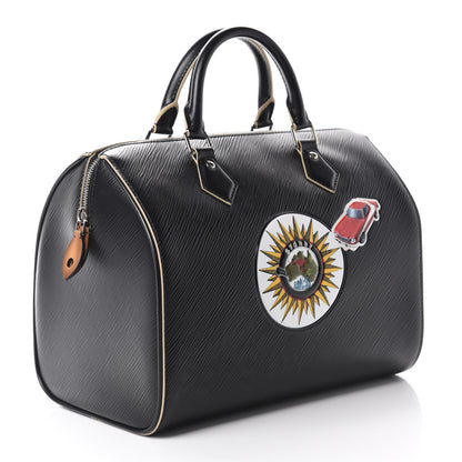 Louis Vuitton Epi World Tour Speedy 30 Black 3 of 10