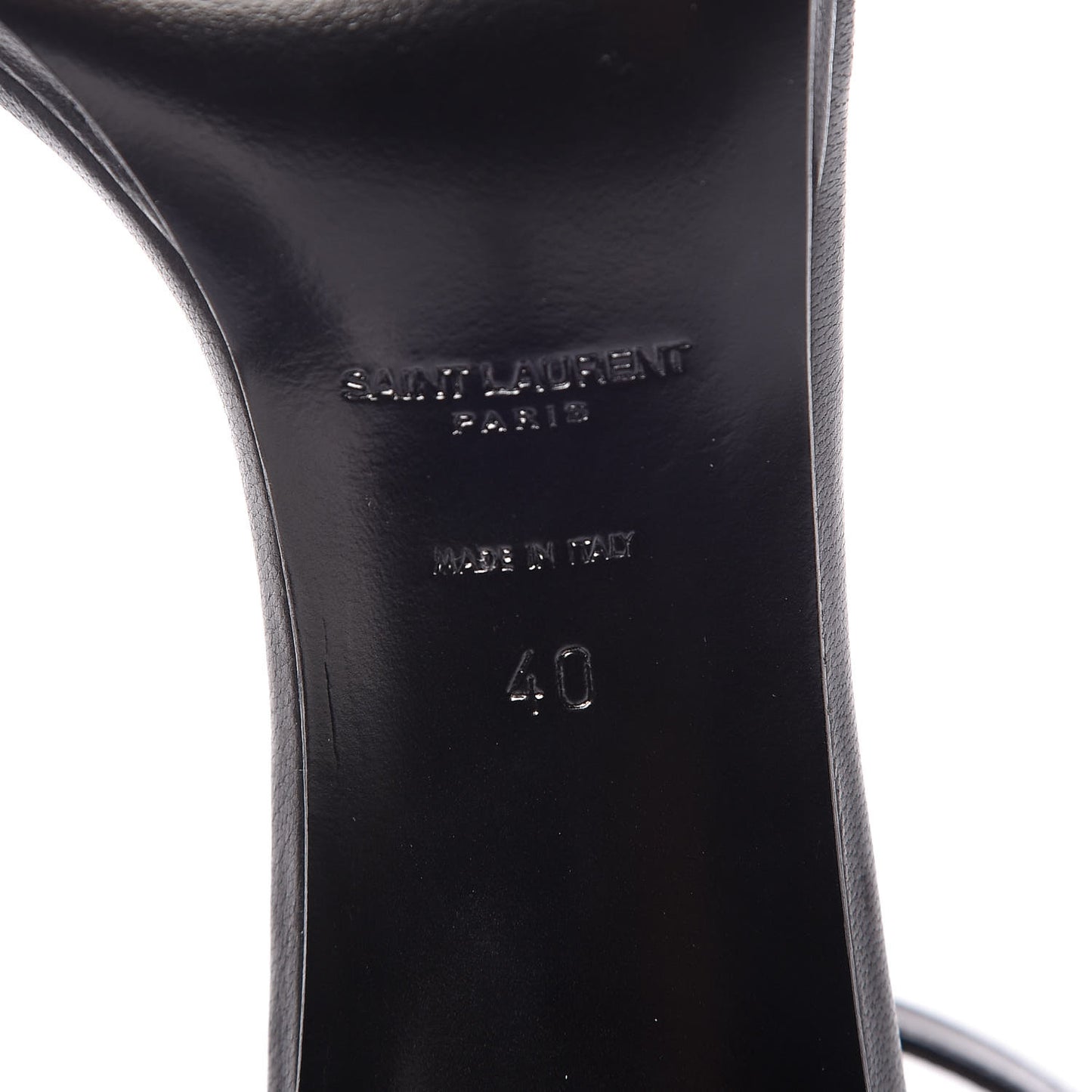 Calfskin Jane 80 Ankle Strap Sandals 40 Black