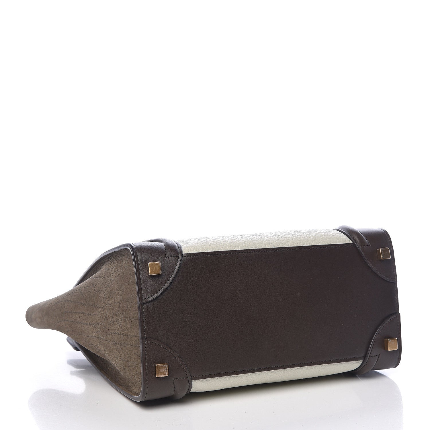 Celine Bullhide Micro Tri-Color Luggage Khaki 4 of 11