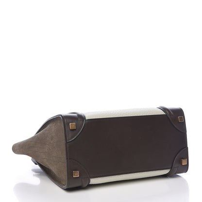 Celine Bullhide Micro Tri-Color Luggage Khaki 4 of 11