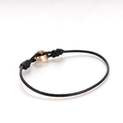 Cartier 18K Pink Yellow White Gold Trinity Adjustable Cord Bracelet 3 of 6